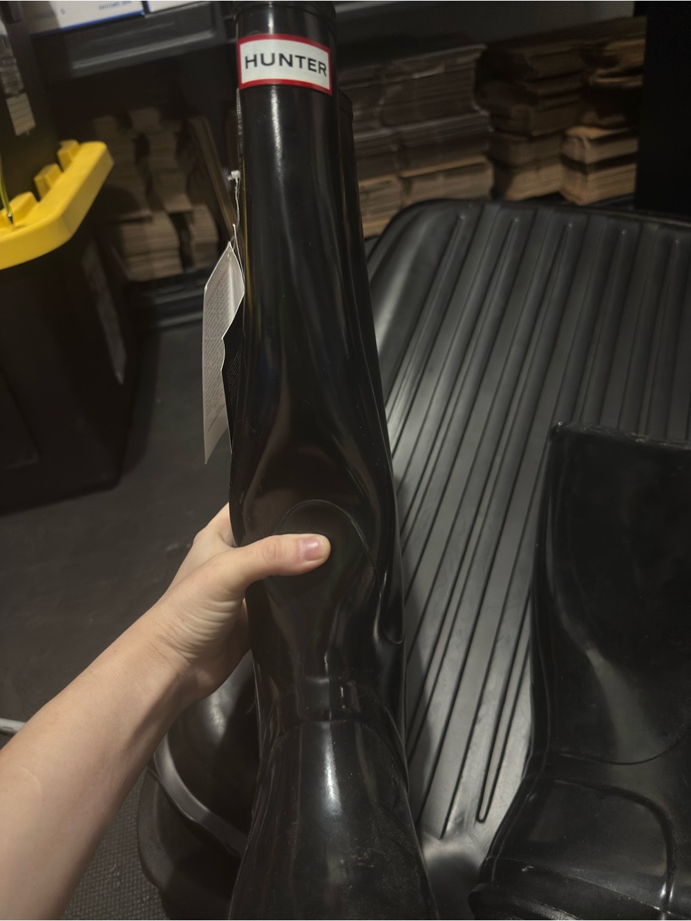 Hunter Women's Tall Rain Boots - Black Gloss